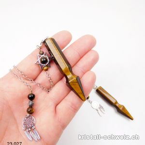 Pendel Tigerauge 6 cm, mit Dreamcatcher