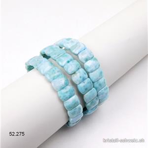 Armband Larimar blau, elastisch 19 - 19,5 cm