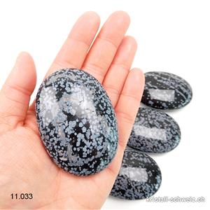 Obsidian - Schneeflocken-Obsidian Seifenstein 7 x 5 cm