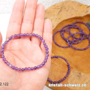 Armband Amethyst 4,5 mm / 19 cm. Grösse L