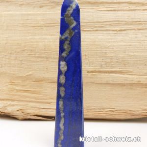 Lapislazuli natur auf Afghanistan, Obelisk 12,8 cm. Einzelstück 145,5 Gramm