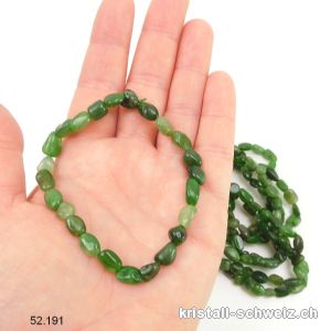 Armband Kanada Jade 6 - 8 mm / 19 - 19,5 cm. Grösse M-L