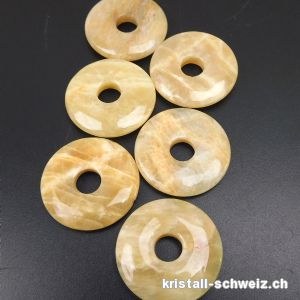 Mondstein beige Donut 3 cm. SONDERANGEBOT