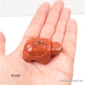 Schildkröte Jaspis rot 4,2 cm