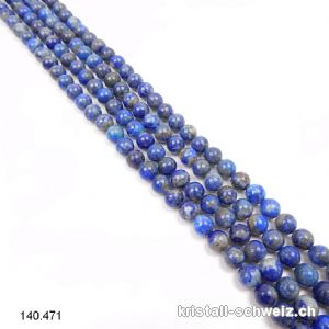 Strang Lapislazuli 6,5 mm / 39 cm, ca. 62 Kugeln. Sonderangebot