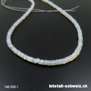 Strang Opal aus Äthiopien, Linsen 3 bis 4 mm / ca. 40-41cm. Unikat