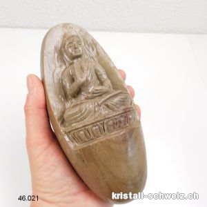 Lingam - gravierter Buddha Shiva Lingham 16 cm. Einzelstück 1'049 Gramm