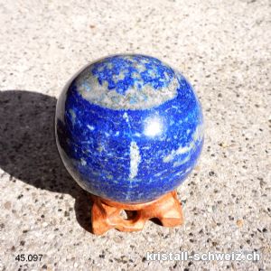 Kugel Lapislazuli 7,4 cm. Einzelstück 648 Gramm