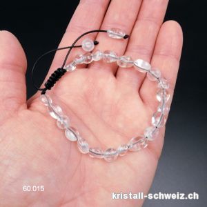 Armband Bergkristall, Verstellbar