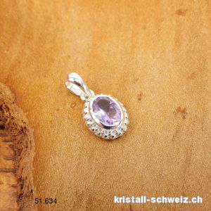 Anhänger Amethyst facettiert aus 925 Silber