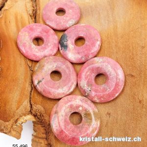 Rhodonit rosa, Donut 3 cm