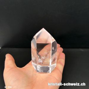 Bergkristall  A, polierte Spitze 7,7 cm. Unikat 206 Gramm