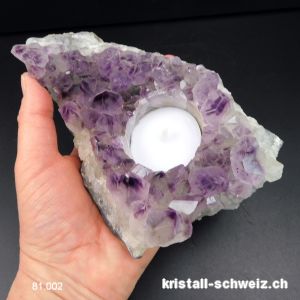 Windlicht Amethyst Brazil. Unikat 869 Gramm