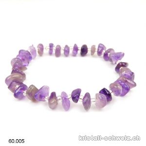 Armband Amethyst Barok, elastisch 16,5 - 17 cm. Grösse S