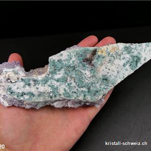 Amethyst - Prasiolith Kristallin aus Brasilien 18 cm. Einzelstück 123 Gramm