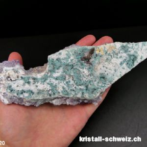 Amethyst - Prasiolith Kristallin aus Brasilien 18 cm. Einzelstück 123 Gramm