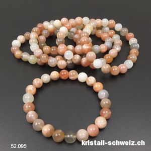 Armband Mondstein 8 - 8,5 mm, elastisch 18 - 18,5 cm. Sonderangebot