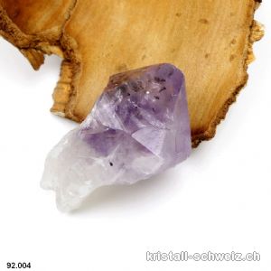 Amethyst mit Goethit Rohspitze aus Brasilien 7,2 cm. Unikat