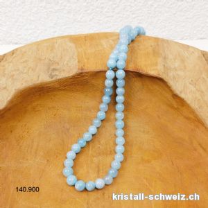 Strang Jade Serpentin blau 6 - 6,5 mm / 38 cm, ca. 62 Kugeln