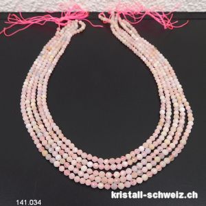 Strang Morganit und Beryll FACETTIERT 3,5 mm / 39 cm