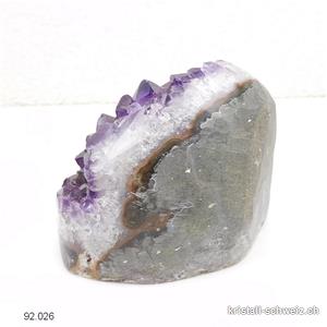Amethyst aus Brasilien, Geode 7 cm. Unikat 691 Gramm