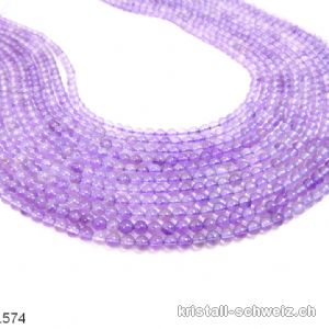 Strang Amethyst 4,5 mm / 39 cm, ca. 92 Kugeln, Hellfarbe