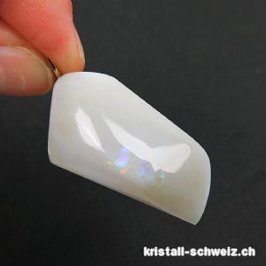 Anhänger Edelopal Solid aus Coober Pedy, Australien an 925 Silberöse. Unikat