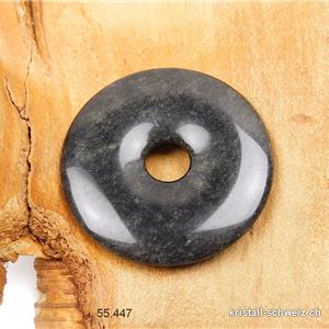 Obsidian gold-silber-schwarz, Donut 5 cm 