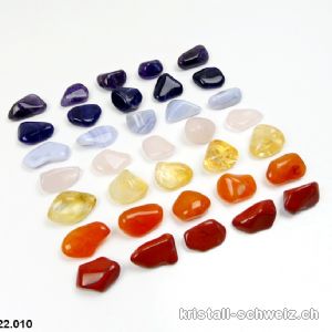 Chakra-Set Blume des Lebens mit 7 Edelsteine