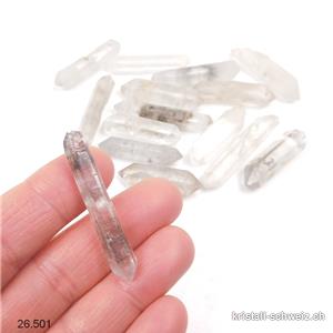 Bergkristall Doppelender roh 3 - 4 cm/3,5 - 4,5 Gramm