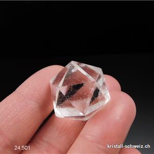 Ikosaeder Bergkristall 2 cm. Unikat