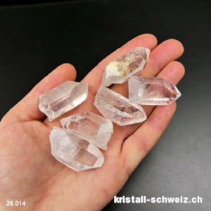 Bergkristall rohe Spitze 3,5 bis 4 cm, 13 - 17 Gramm