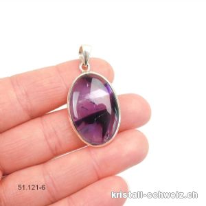 Anhänger Amethyst Stern aus 925er Silber. Unikat