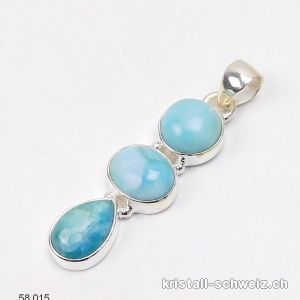 Anhänger Larimar aus 925 Silber. Einzelstück