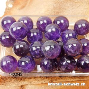 Amethyst, Kugel gelocht 10 - 10,5 mm