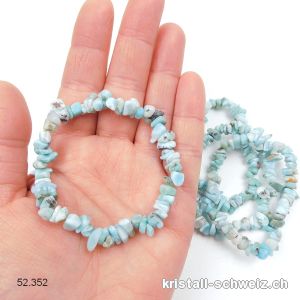 Armband Larimar Splitter, elastisch ca. 19 cm