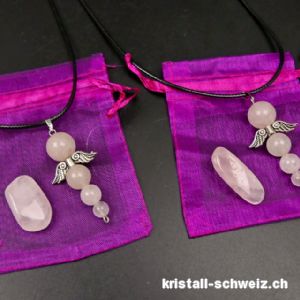 Set Engel der Liebe - Rosenquarz. Sonderangebot