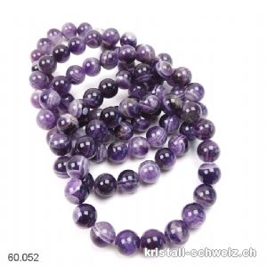Armband Amethyst Chevron 10 mm / 19,5 cm