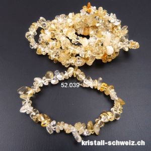 Armband Citrin, elastisch 18-18,5 cm. Grösse M