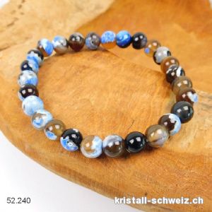 Armband Achat - EARTH 8 mm / 21 cm