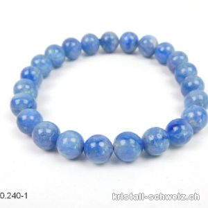Armband Cyanit - Kyanit blau 8 mm / 18,5 cm. Unikat