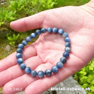 Armband Cyanit - Kyanit blau 7,5 mm / 19 cm. Unikat