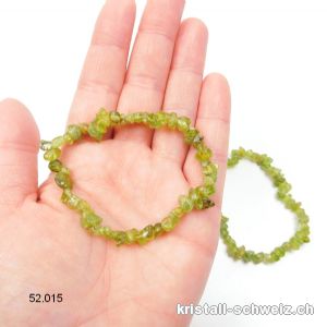 Armband Splitter Peridot - Olivin, elastisch 18,5 - 19 cm. SONDERANGEBOT