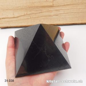 Pyramid Schungit 10 cm x H. 6,5 cm, 550 - 600 Gramm
