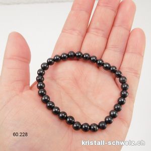 Armband Schungit 6 mm / 18,5 - 19 cm