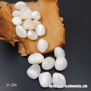 Achat weiss - Friedensachat 06 - 10 Gramm / 2 bis 2,5 cm. Grösse SM. SONDERANGEBOT