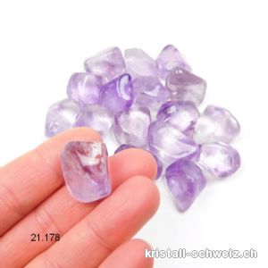 Amethyst hell aus Brasilien 2 - 3 cm. Grösse M, A Qual.