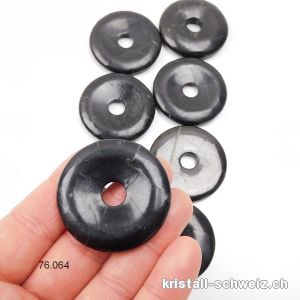 Schungit Donut 4 cm. AB-Qual. SONDERANGEBOT