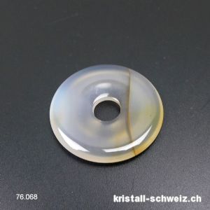 Achat Natur Donut 3,5 cm, mit einigen Zeichnungen