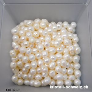 Perle - Süsswasserperle creme-weiss 5 - 7 mm. SONDERANGEBOT